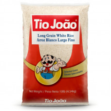 Long-fine White Rice Type 1 Tio João 10LB (4.54 Kg)